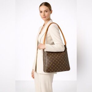 Louis Vuitton Looping GM Classic Monogram Shoulder Hobo Bag